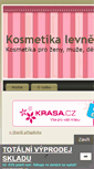 Mobile Screenshot of kosmetikalevne.cz