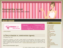 Tablet Screenshot of kosmetikalevne.cz